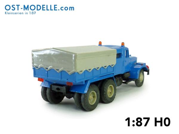 KrAZ 258 Z Zugmaschine mit Zusatzkabine Wismut –blau